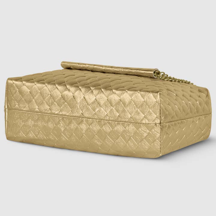 TAKEASY - Wholesale Shoulder Bag - Women's - Weave Metallic Suede Leather Crossbody Bag18