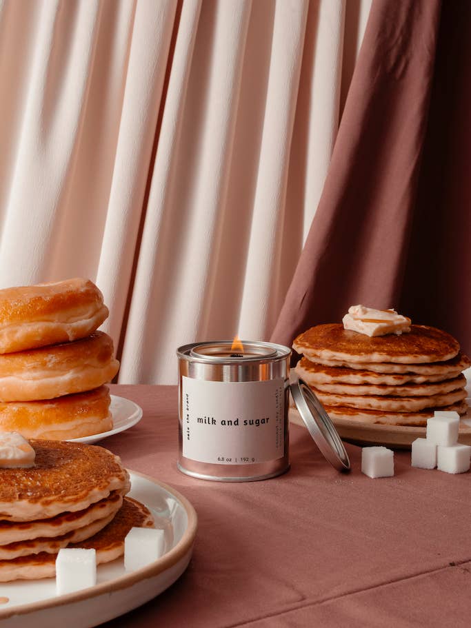 Milk and Sugar | Coconut-Soy Wax Candle  for wholesale by Mala the Brand