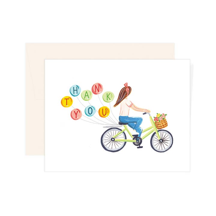 Biglietto di ringraziamento Bike per la vendita all'ingrosso da parte di Paige & Willow