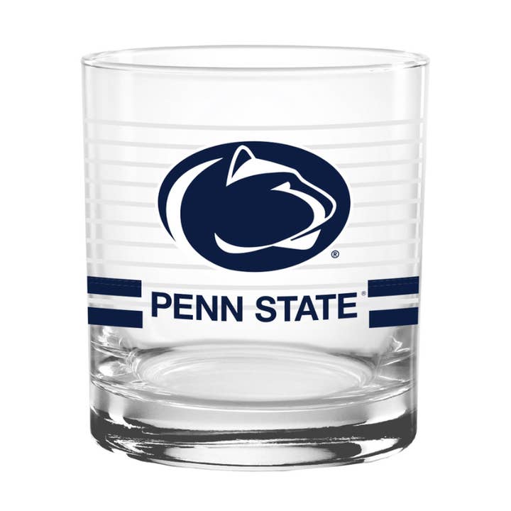 Indigo Falls - Wholesale Cocktail/Liquor Glass - 14oz Penn State Nittany Lions Ring Rocks Glass0