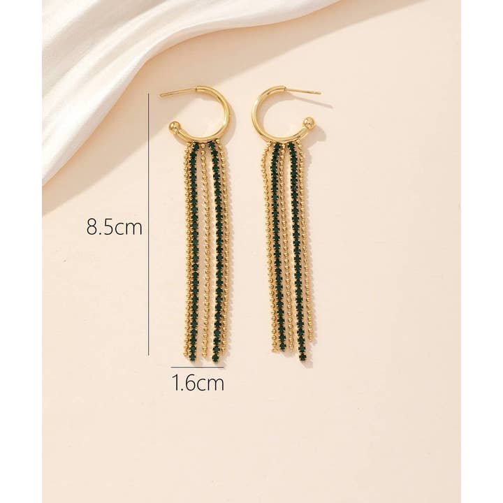 Blossom bijoux - Vente Boucles d'oreilles pendantes - Boucles d'oreilles Clou Acier 24BOA0234