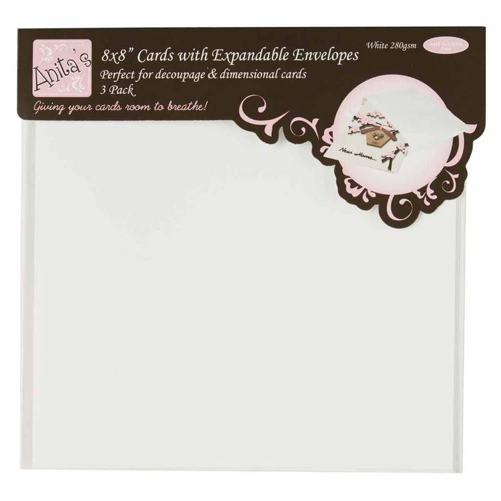 West Design Products – wholesale Envelopes – Anita's Cards/ Envelopes 3 Pack 280gsm White 22 x 22cm0