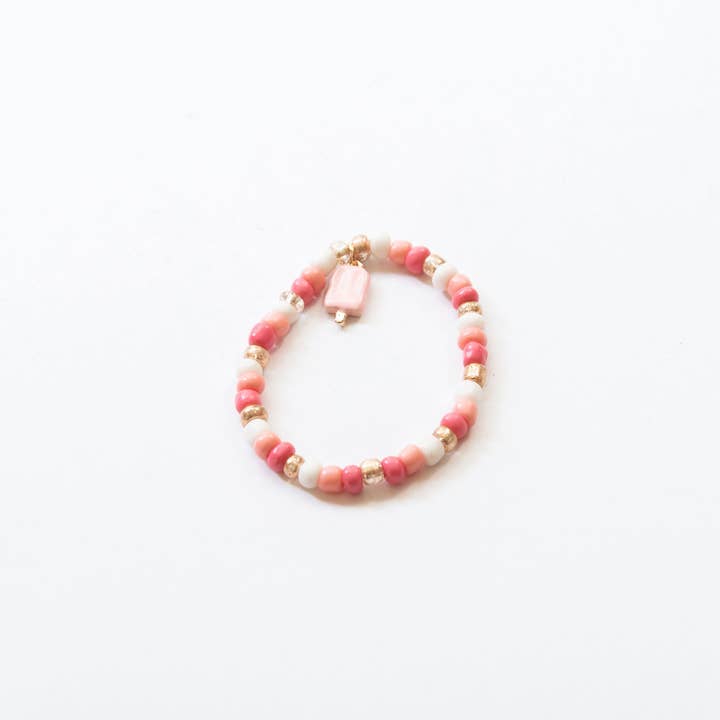 Tangle Shiny Stars - Wholesale Jewelry Set - Beaded Charm Necklace and Bracelet Set | Popsicle3