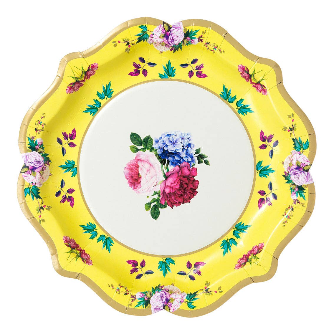 Talking Tables USA - Wholesale Disposable Plate - Mixed Floral Paper Plates - 12 Pack | Tea Party |4
