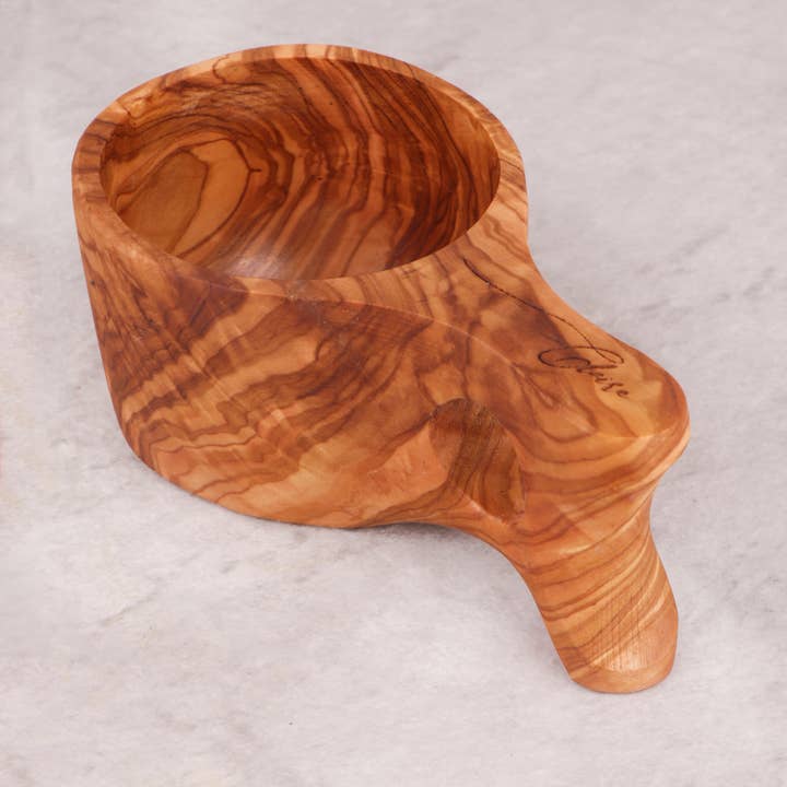 Krafts GmbH Olive Wood - Wholesale Coffee Mug - Natural Handmade Olive Wood Kuksa Mug - Camping Cup - Gift5