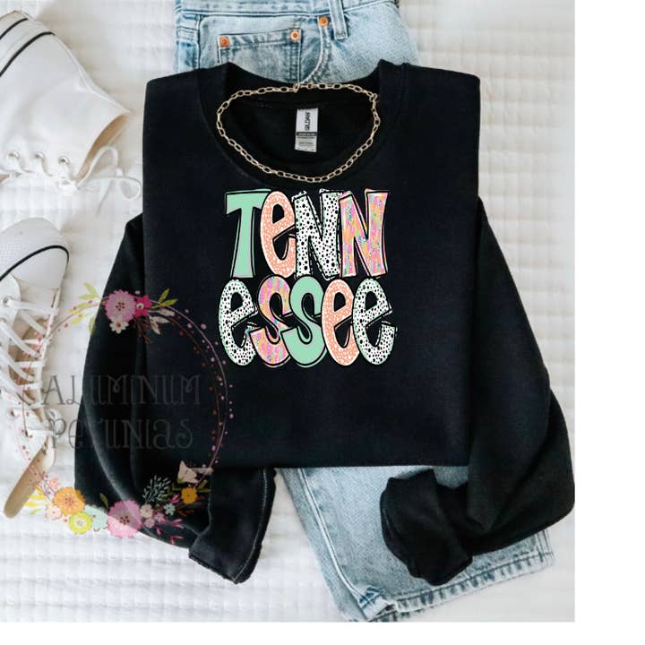 Tennessee Bright Doodle Gildan Sweatshirt (All States Avail) for wholesale by Aluminum Petunias