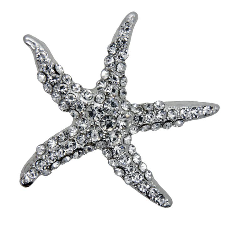 pin de estrella de mar con strass para venta al por mayor de Godert Amsterdam