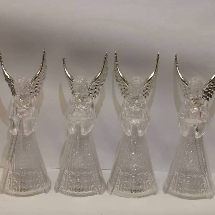 RGB Fiber Optic Angel 4.5x4.5x11.5cm (12 units) for wholesale by Esoterica Arte