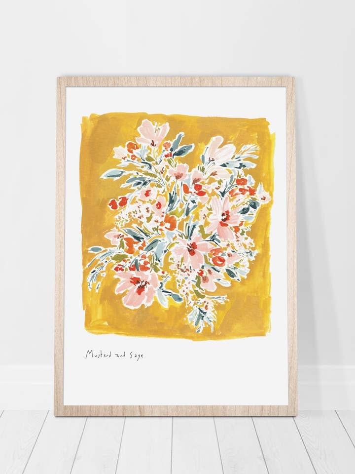 Senap och salvia Print för wholesale av Rose Jocham