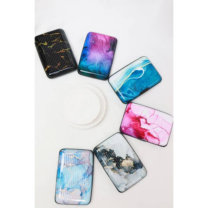 MIX COLOR Marble Design Ulta Slim Card Caddy for wholesale on Faire