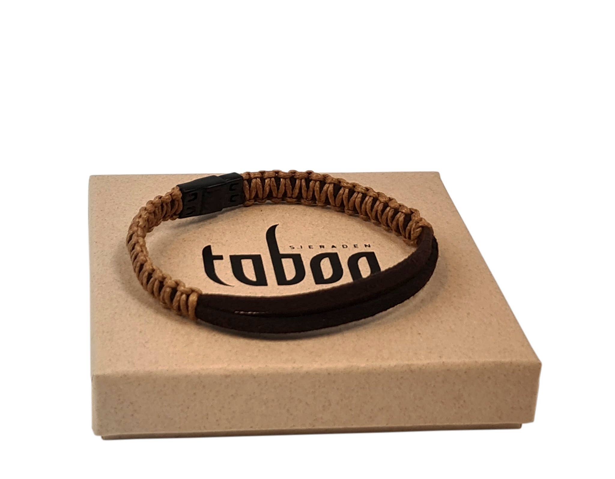 Braun, Schwarz Taboo Herenarmband Mark Small, Braun/Braun für den Großhandel auf Faire0