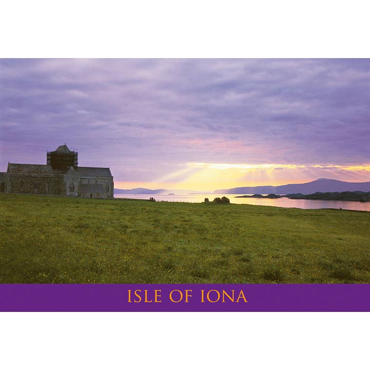 Cartolina media Dawn Breaking Over the Sound Iona per la vendita all'ingrosso da parte di Island Blue Publishing
