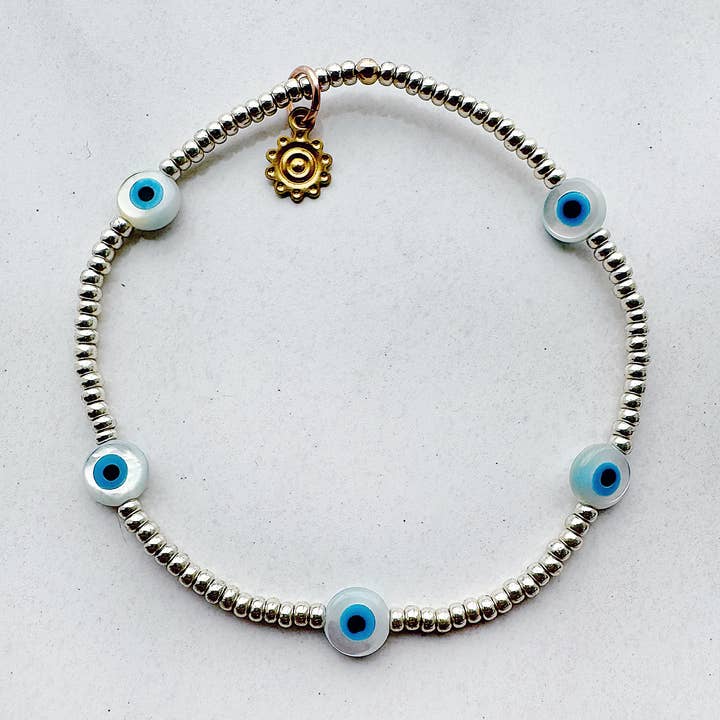 On the Lookout Jewelry - Wholesale Beaded Bracelet - Evil Eye Bracelet