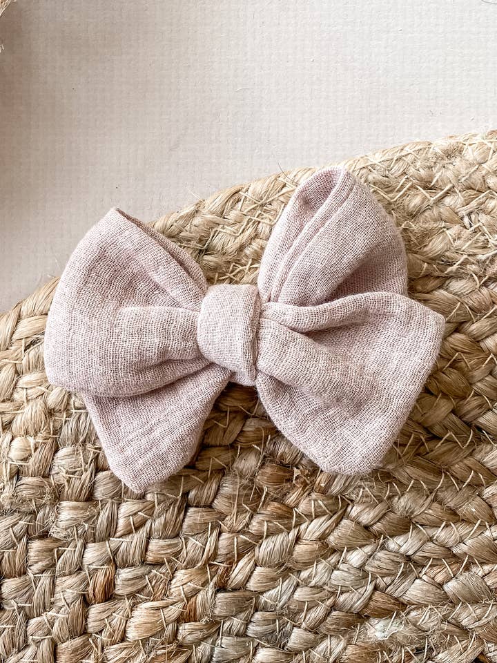 Maxi hair bow - mocha for wholesale by Darci & Kobe