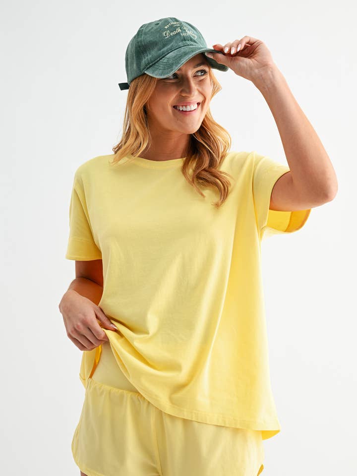 T-shirt ample en coton Pima Shoreline pour la vente par Mono B