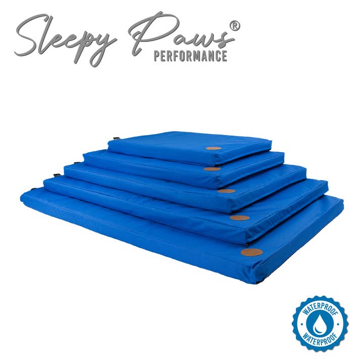 Sleepy Paws Waterproof Flat Pad Blue for wholesale by Ancol Pet Products Ltd