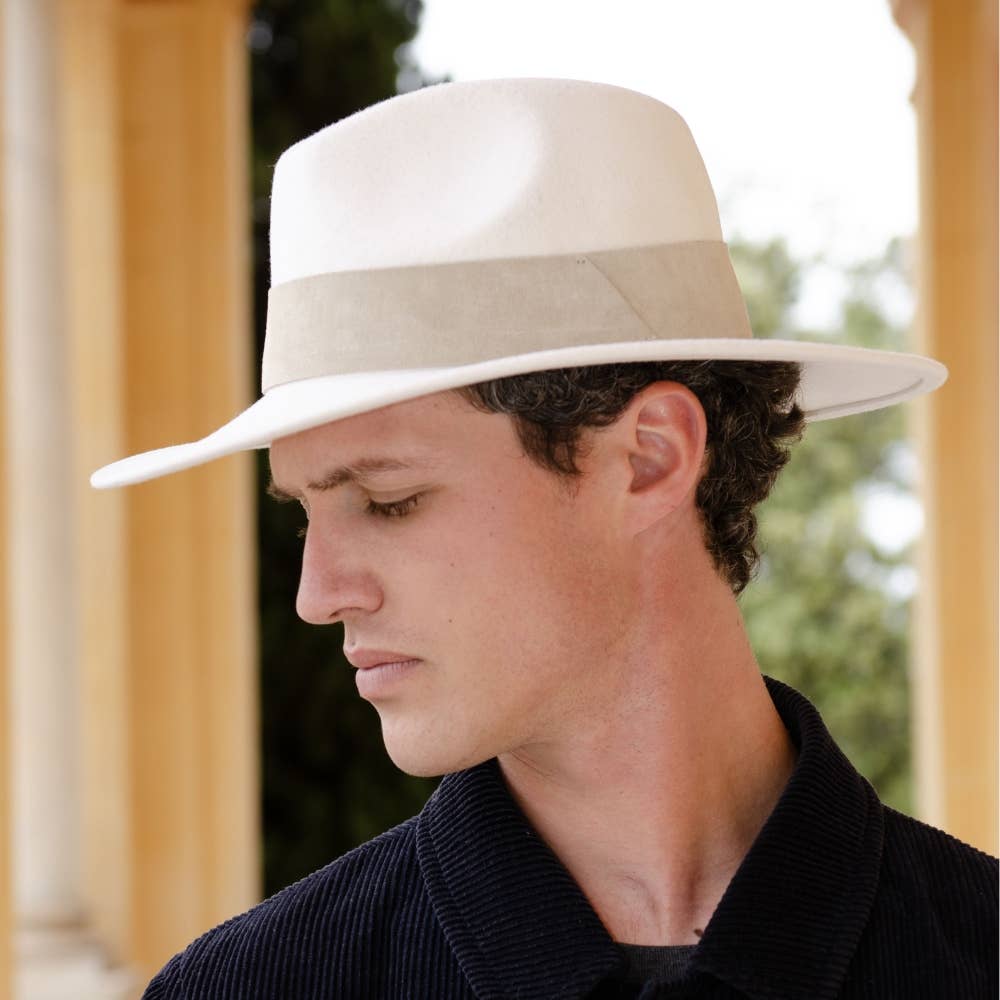 TRAVAUX EN COURS... - Wholesale Fedora - Unisex - WIDE BRIM HAT - leather braid29