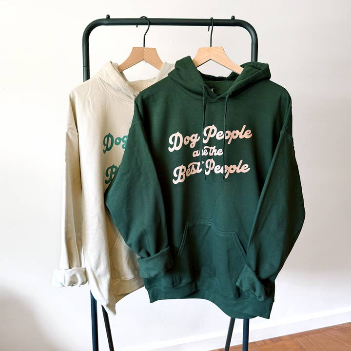 Hundemennesker er de bedste mennesker hættetrøje for engroshandel hos Poppy & Lou