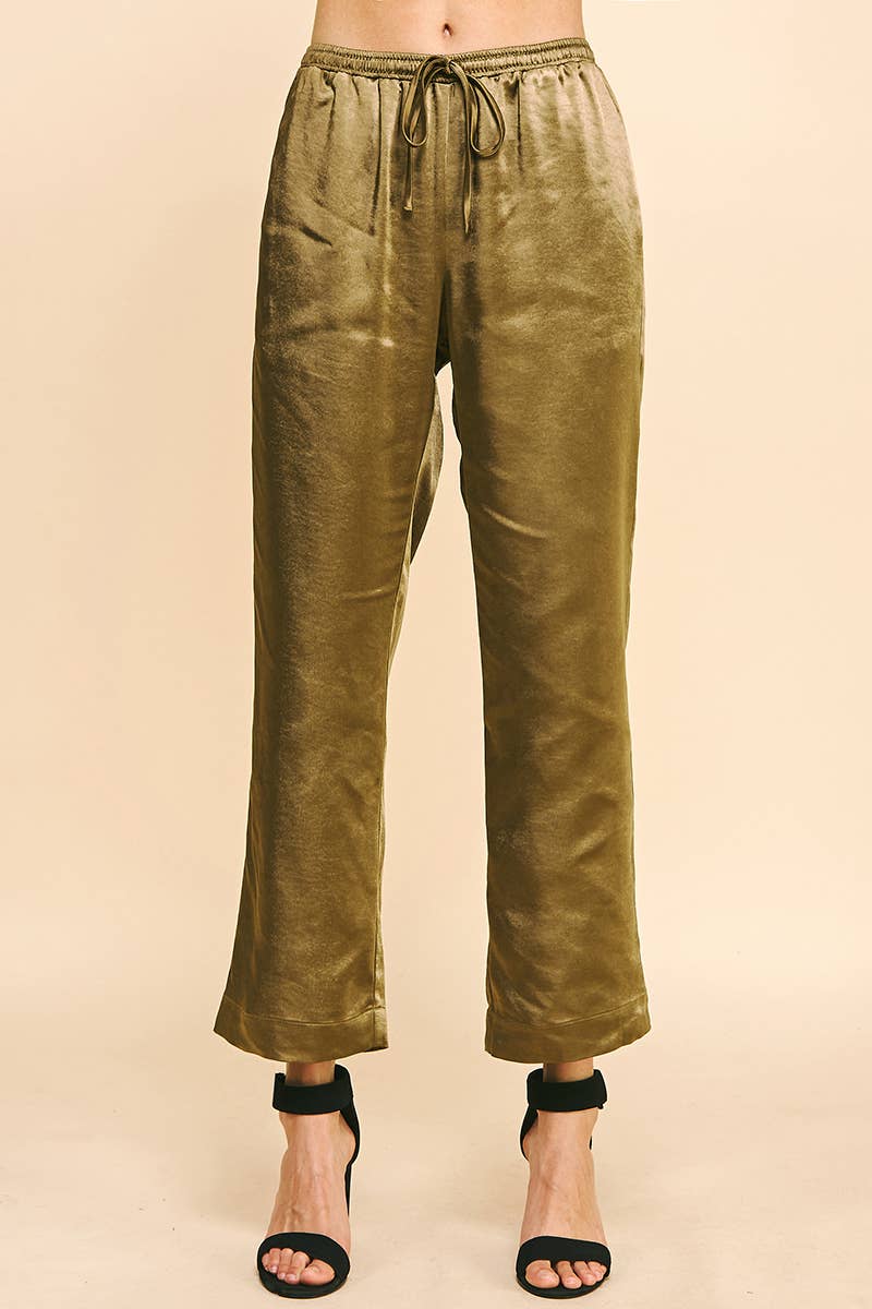 PINCH - Wholesale Pants - Women's - SATIN STRAIGHT PANTS - 5370B7