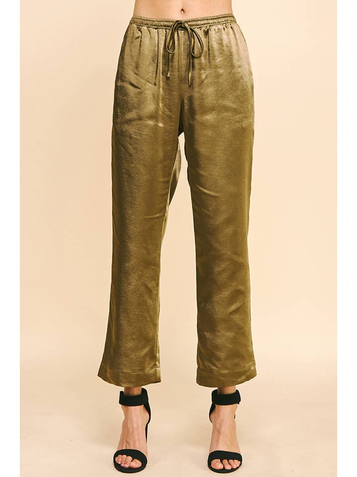 PINCH - Wholesale Pants - Women's - SATIN STRAIGHT PANTS - 5370B7