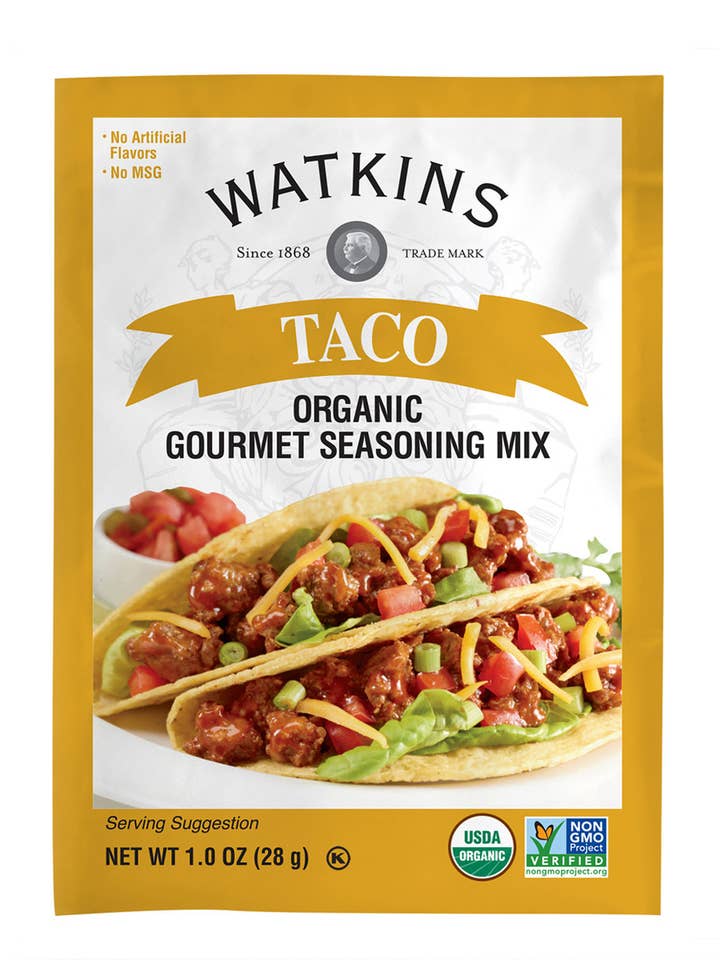 Mélange d'assaisonnement pour tacos bio, 1,0 oz pour la vente par The Watkins Co.