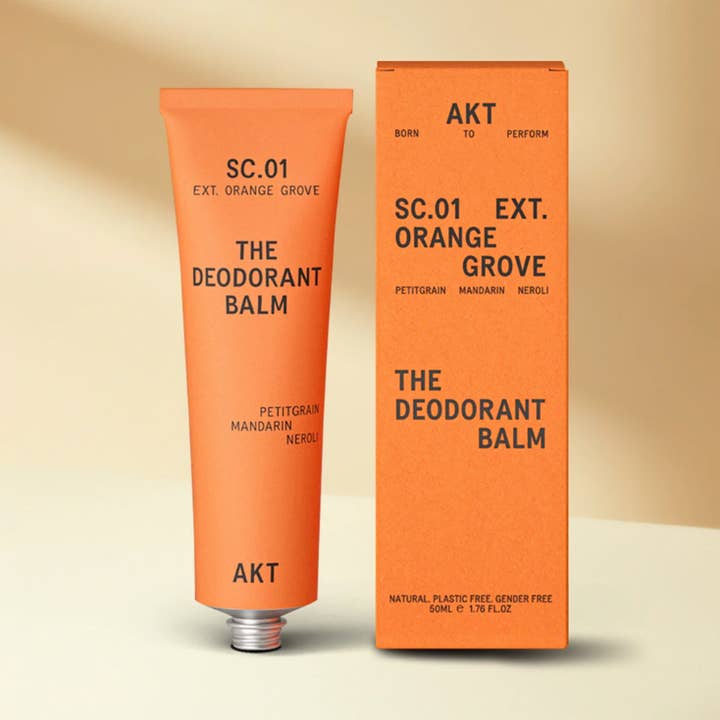 AKT Deodorant Balm SC.01 Orange Grove - aluminum-free, vegan for wholesale by AKT London (USA)
