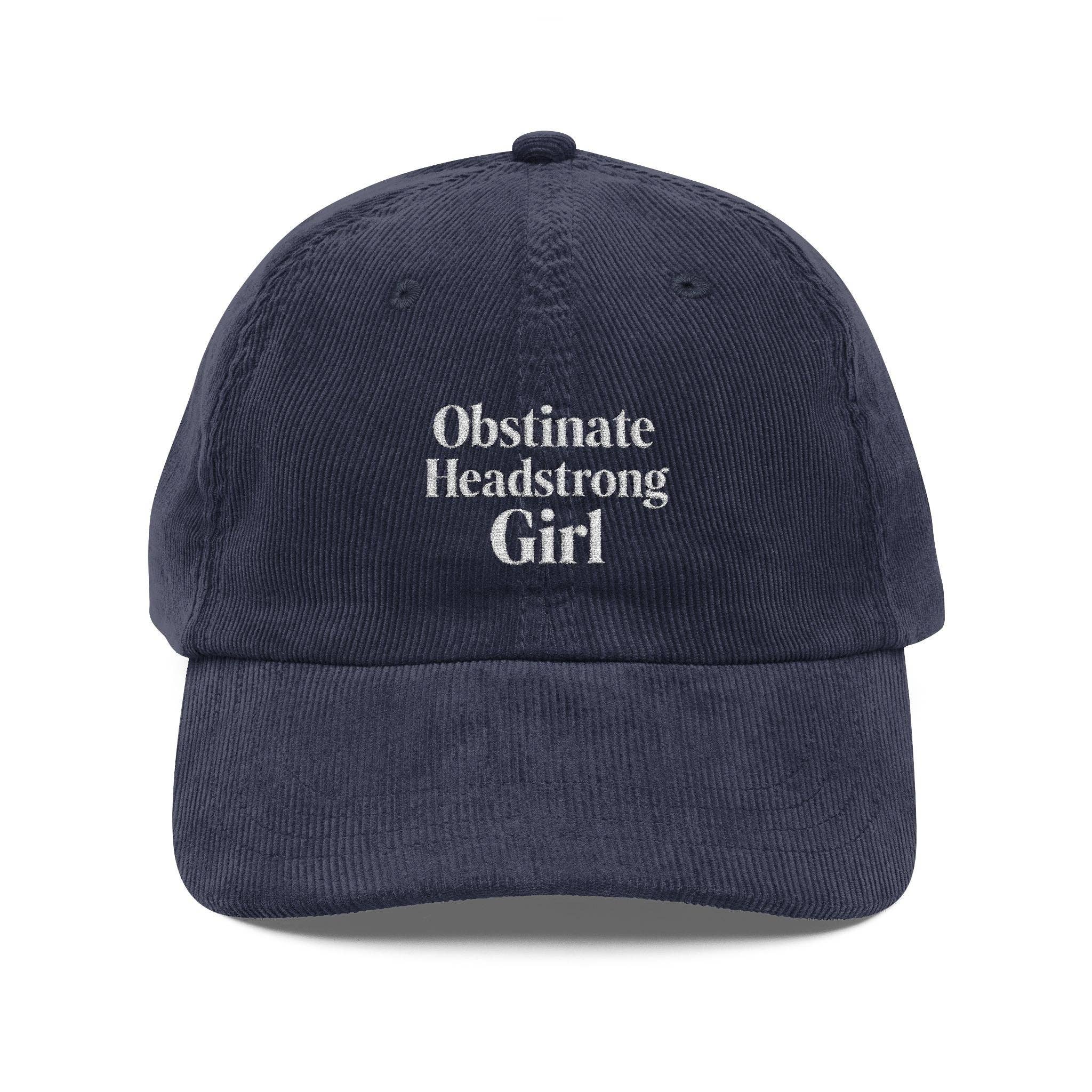 MagicMerchEmporium - Wholesale Baseball Cap - Unisex - Obstinate Headstrong Girl - Vintage Corduroy Cap0