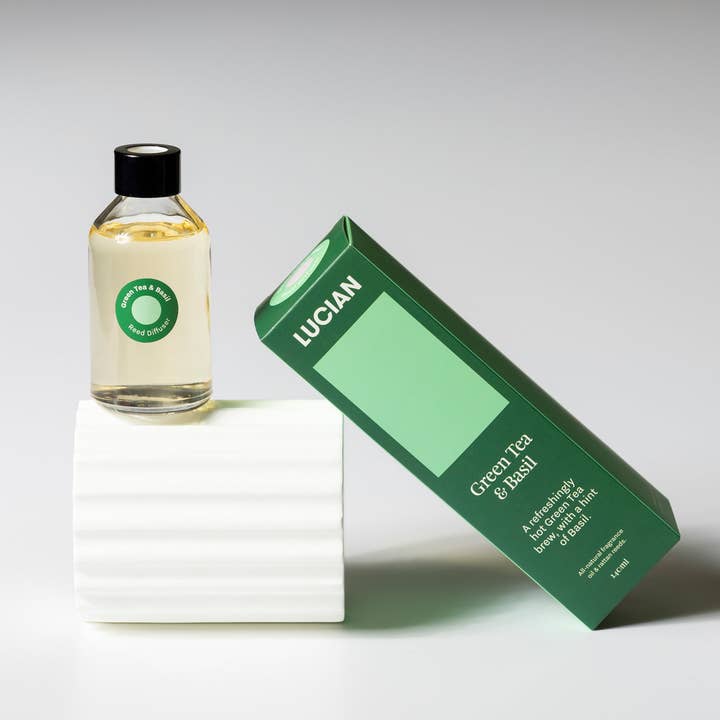 Difusor de chá verde e manjericão por atacado de Lucian Candles