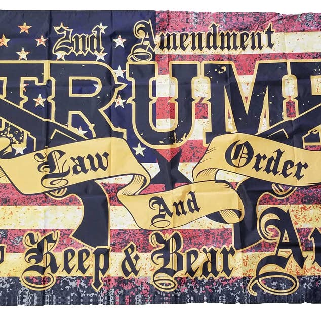 Trump Second Amendment Flag for wholesale by I Love My Freedom