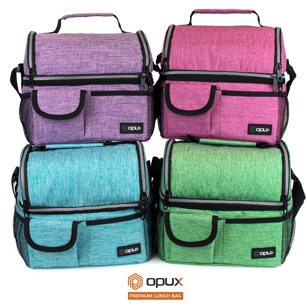 OPUX - Wholesale Lunch Bag/Box - Two-Sided Double Deck Insulated Lunch Box - 16 Cans14