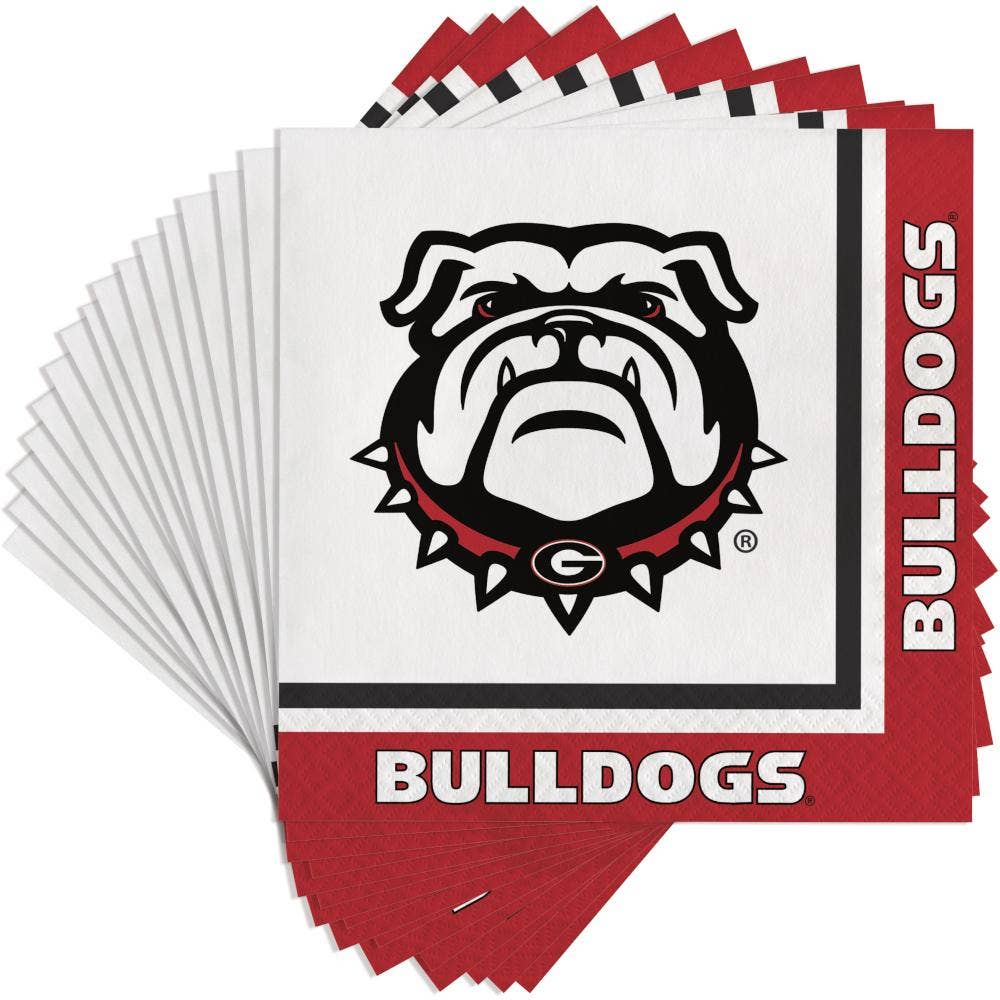 Bulk Party Decor - Wholesale Disposable Napkin - University of Georgia Luncheon Napkins, 20/Pkg1