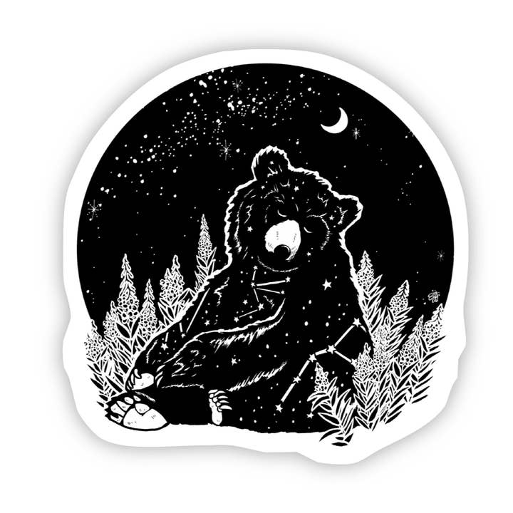 Big Moods - Wholesale Sticker - Bear Night Sticker