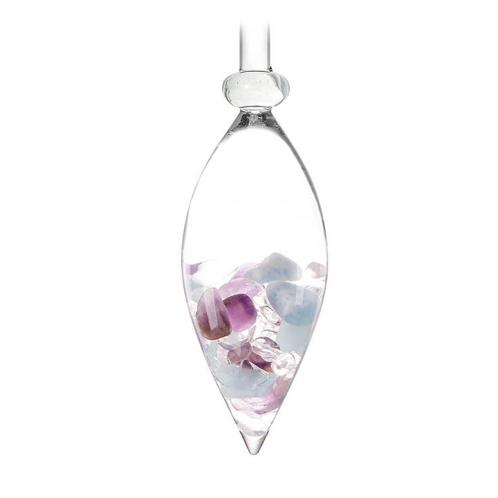VitaJuwel USA - Wholesale Carafe - Era Crystal Water Carafe | FLOWER OF LIFE (Amethyst, Aquam.)