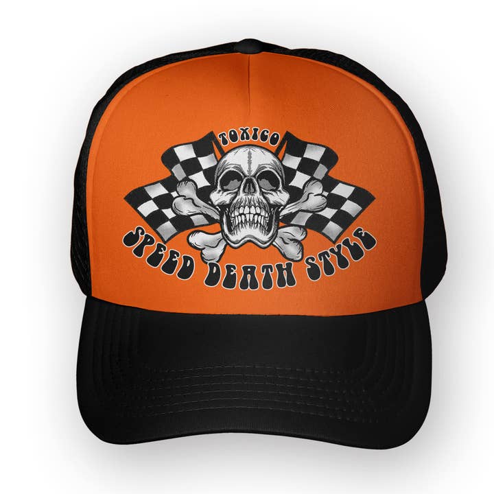 Speed Death Flags Trucker Hat for wholesale by Toxico