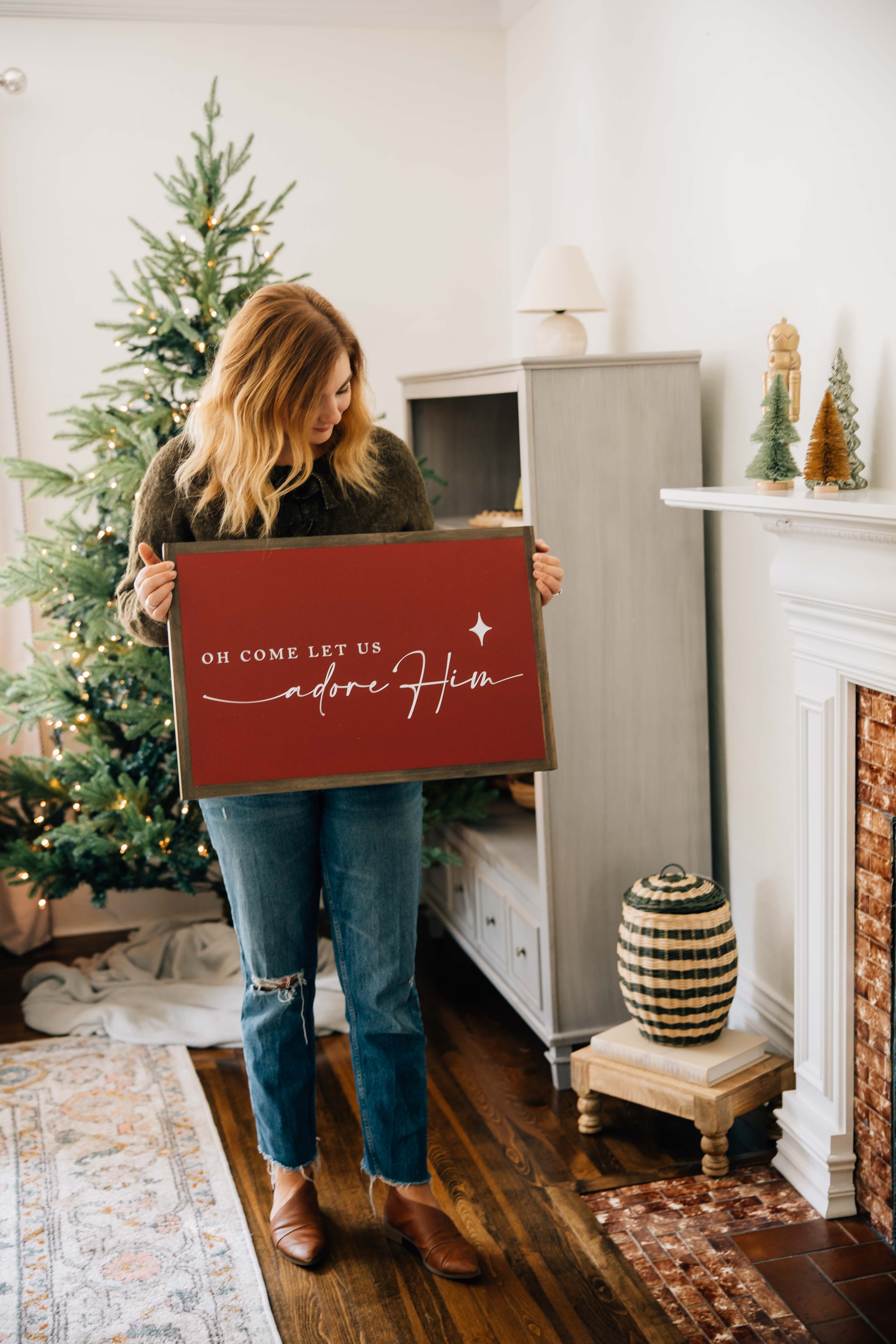 Joyfully Said - Wholesale Christmas Wall Art - Let Us Adore Him3