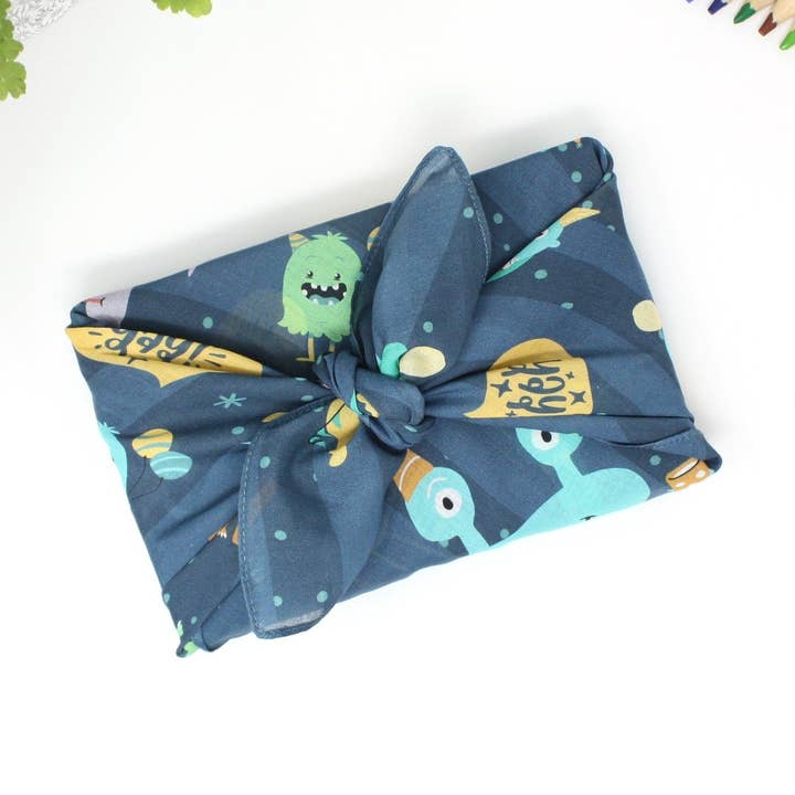 Kids medium reusable gift wrap - 53cm for wholesale by Kindly Yarn | Furoshiki & Scarves