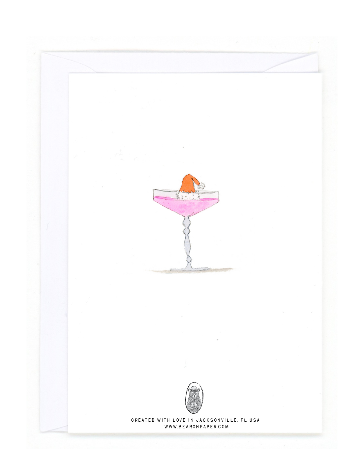 Bear on Paper - Wholesale Kerstkaartje - "Tipsy Santa"1