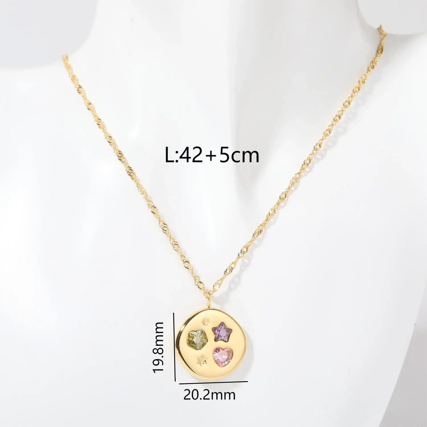 Gooddiy - Wholesale Pendant/Charm Necklace - Sun Moon Stainless Steel Plating 18k Gold Plated wholesale7