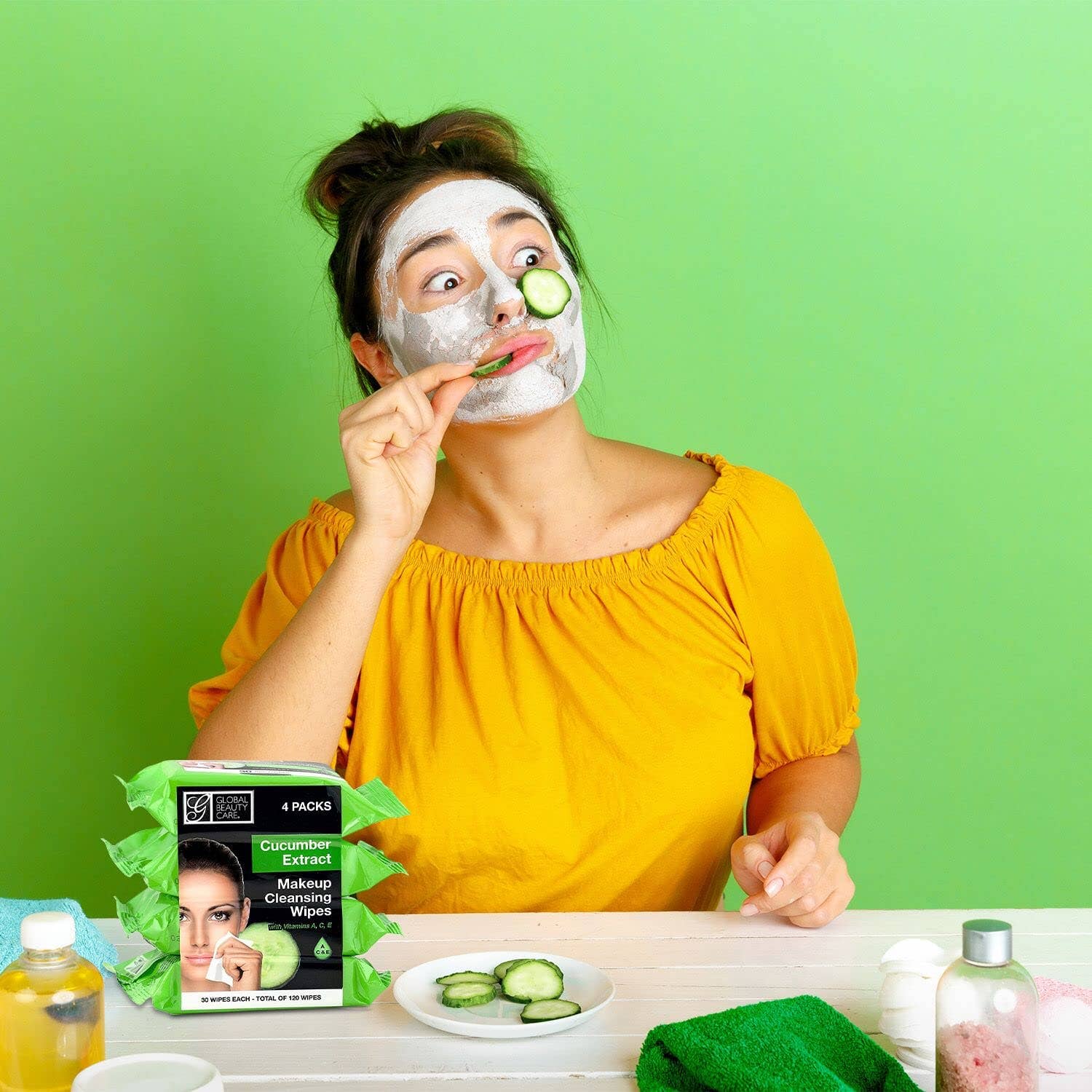 Innovarix – wholesale Face & body wipes – Global Beauty Care Makeup Cleansing Wipes - Cucumber4