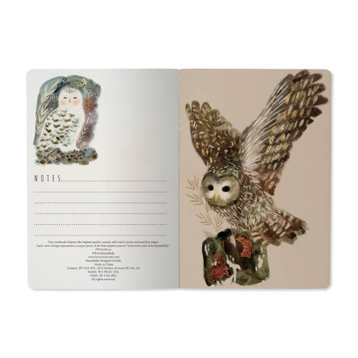 BV by Bruno Visconti - Wholesale Notebook - Owls Notebook
