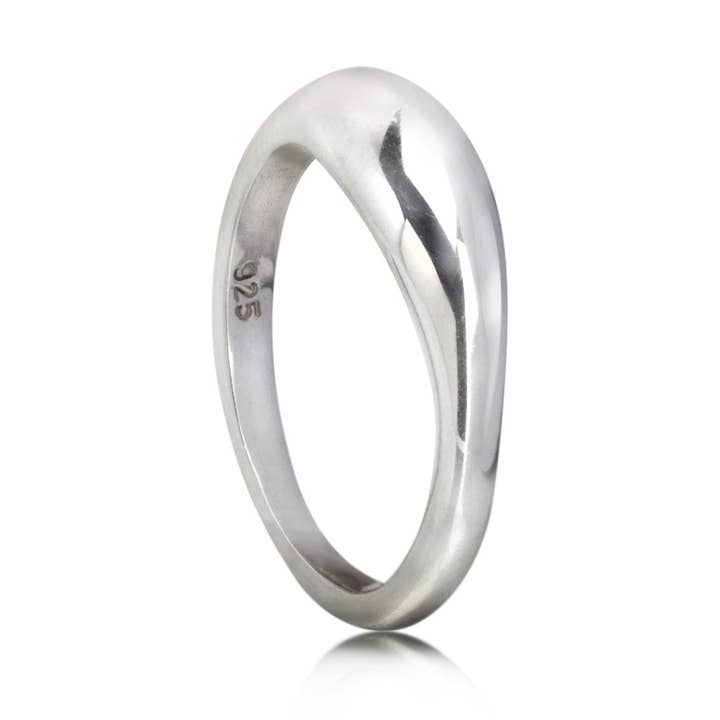 Plain Dome Signet Ring in Sterling Silver for wholesale by The Jewellery Store London