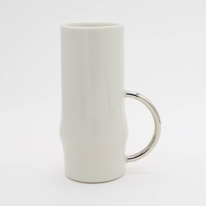 wemakeforms - Wholesale Coffee Mug - Crateris - Porcelain Mug Platin Luster2