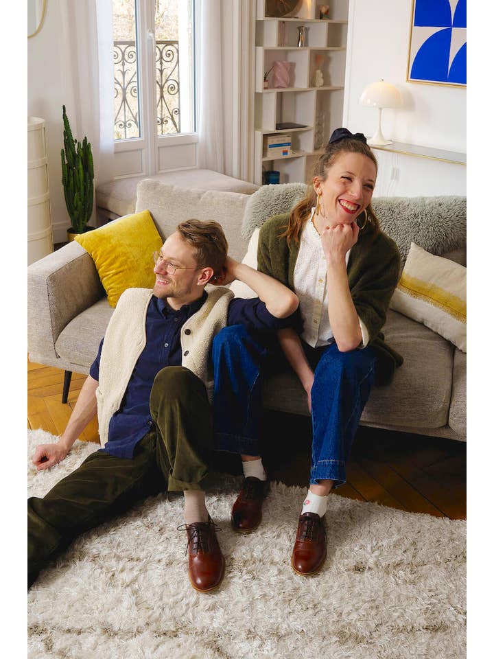 Swivells - Wholesale Derby Shoes - Women's - Oscar - Derbies Marron en Cuir4