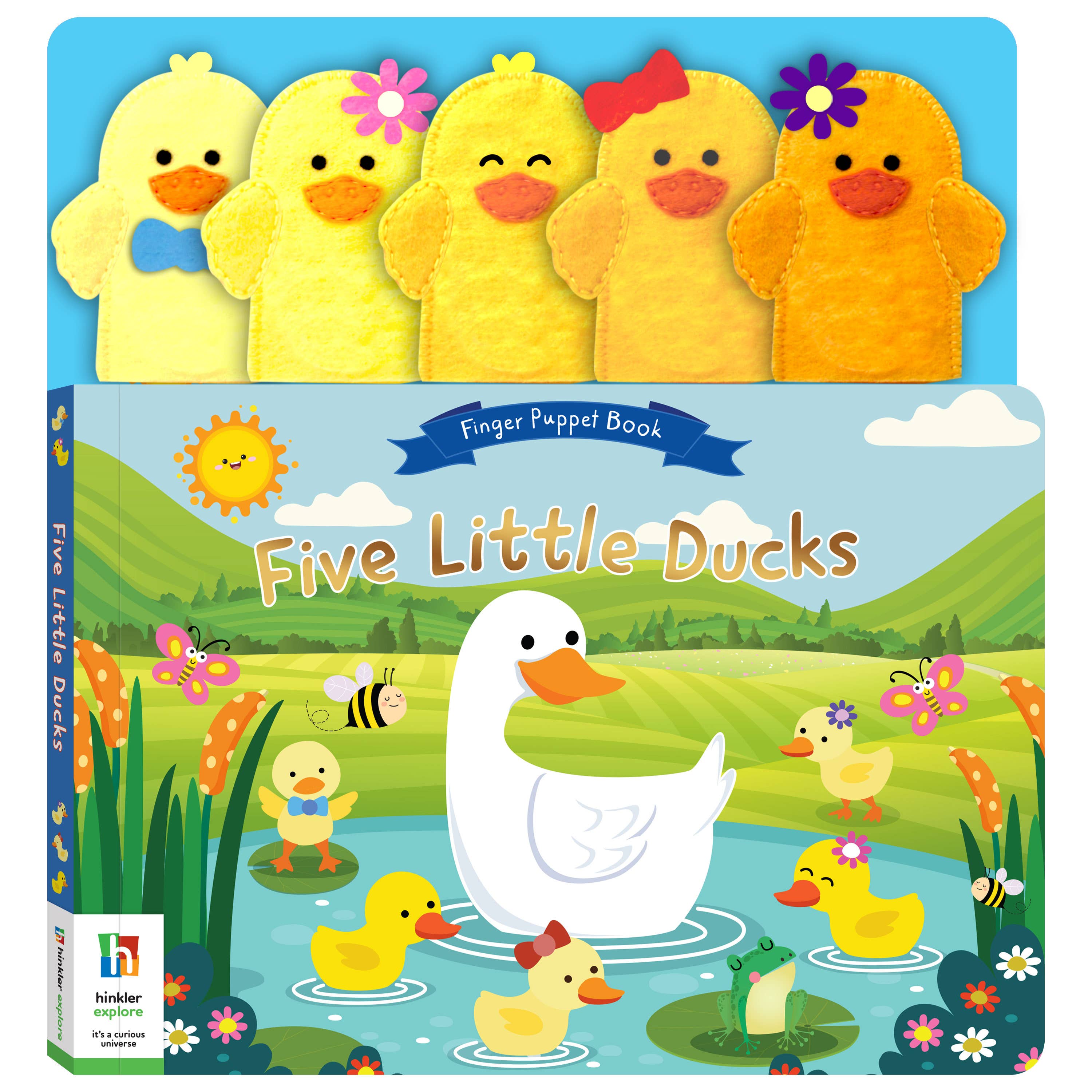 Hinkler Australia - Wholesale Baby and toddler book (0–2) - Five Little Ducks Finger Puppet Book0