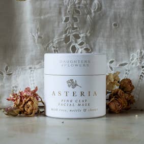 Daughters of Flowers - Vente Masque pour le visage - MASQUE FACIAL ASTERIA ARGILE ROSE avec ortie rose et trèfle