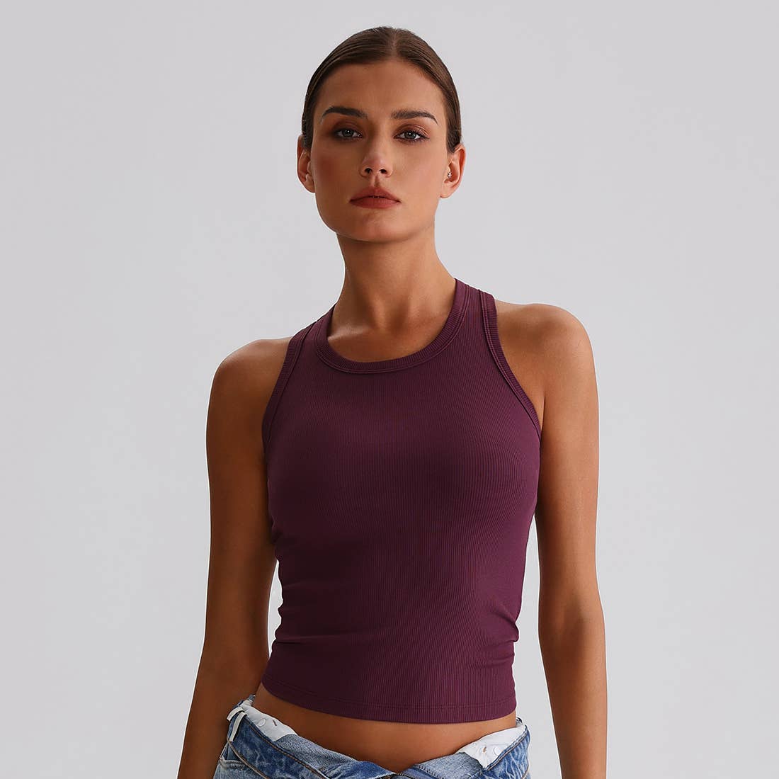 Sodalemon - Vendita all'ingrosso Canotta - Donna - Top sportivo da yoga donna a compressione con schiena a H e tessuto elasticizzato20