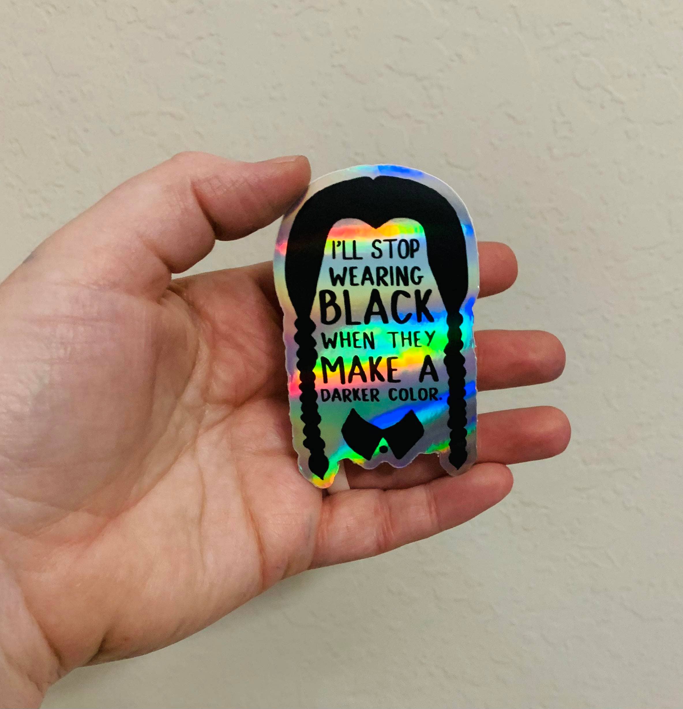 Oily Graphic Creations - Wholesale Sticker - Darker Color-Wednesday Addams Sticker/Magnet2