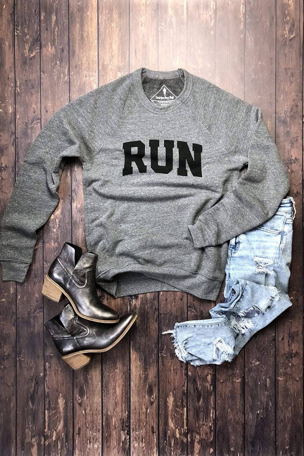 Sarah Marie Running Co - Wholesale Graphic Sweatshirt - Women's - RUN Sweatshirt1