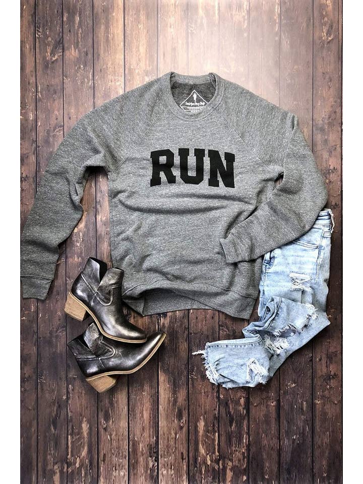 Sarah Marie Running Co - Wholesale Graphic Sweatshirt - Women's - RUN Sweatshirt1