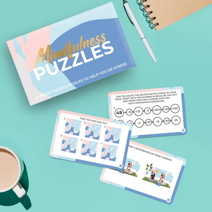 Mindfulness Brain Training Puzzles Cards for wholesale by Gift Republic